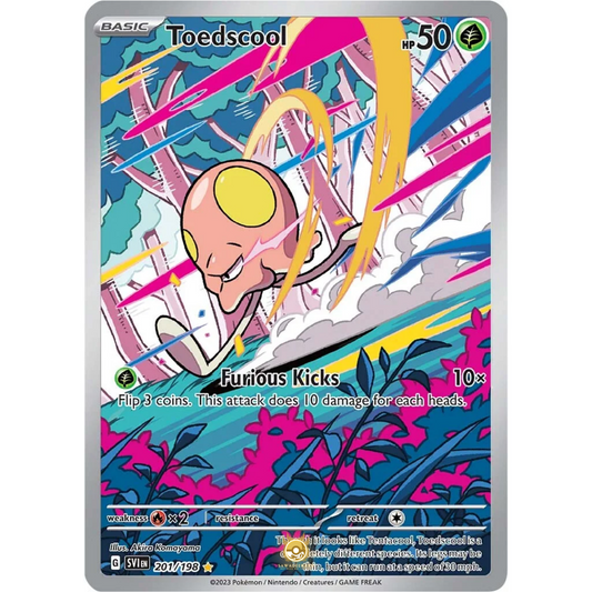 [ENG] SV01 Scarlet Violet Base Set: 201/198 Toedscool IR (Foil)