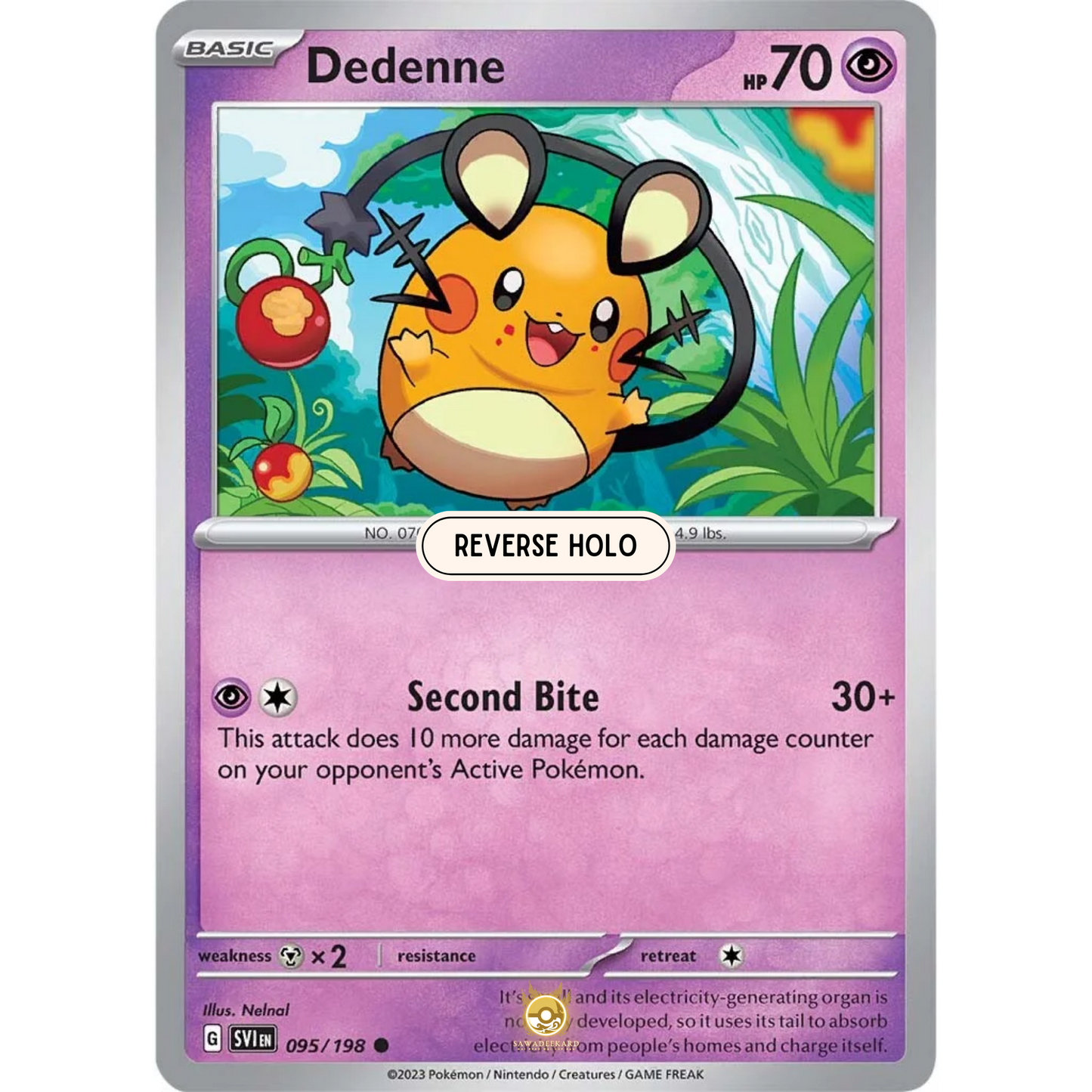 [ENG] SV01 Scarlet Violet Base Set: 095/198 Dedenne C (Reverse Holo)