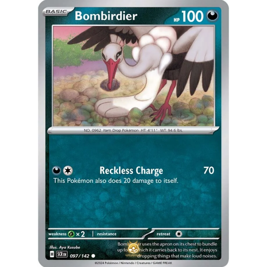 [ENG] Pokemon SV07 Stellar Crown: 097/142 Bombirdier [Darkness] [C - Common] (Non-foil)