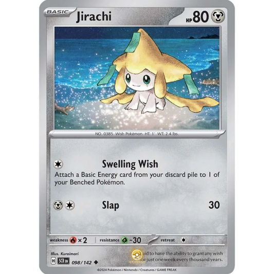 [ENG] Pokemon SV07 Stellar Crown: 098/142 Jirachi [Metal] [U - Uncommon] (Non-foil)