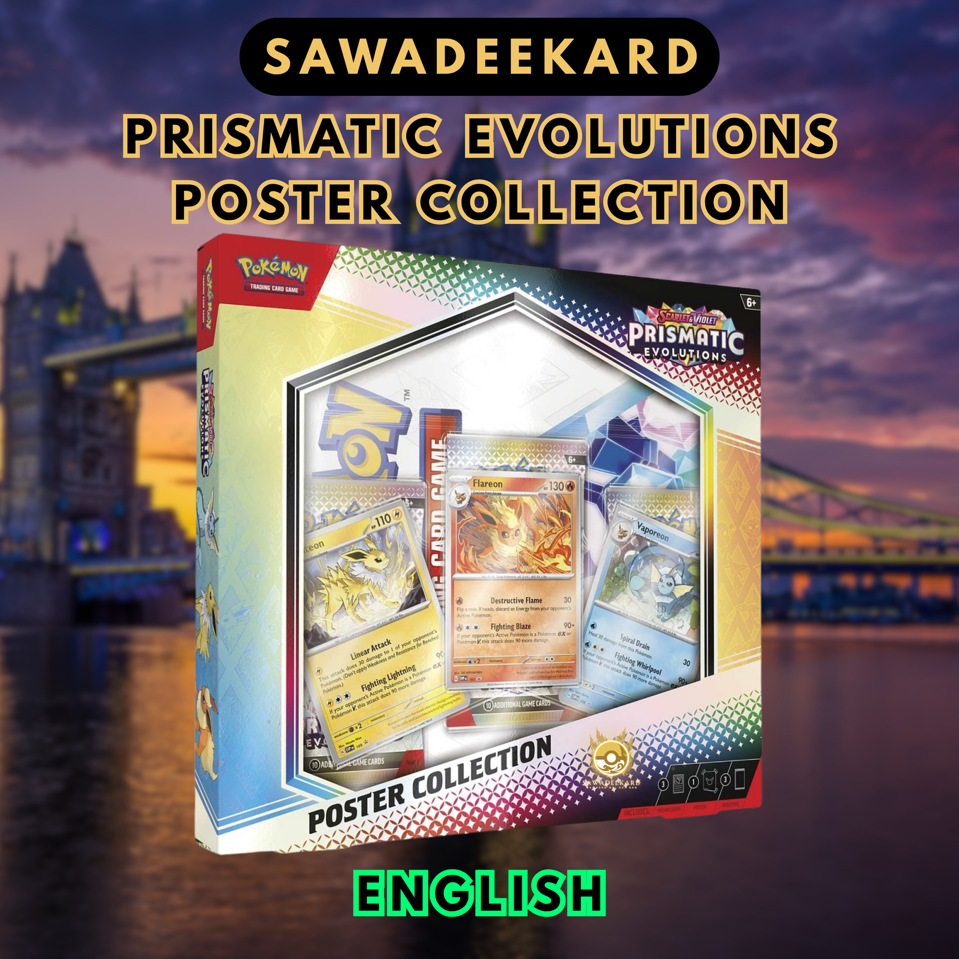 ENG] Prismatic Evolutions Poster Collection Pokemon TCG – Sawadeekard