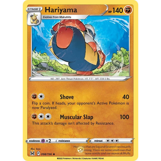 [ENG] SWSH 11 Lost Origin: 098/196 Hariyama U (Non-Foil)