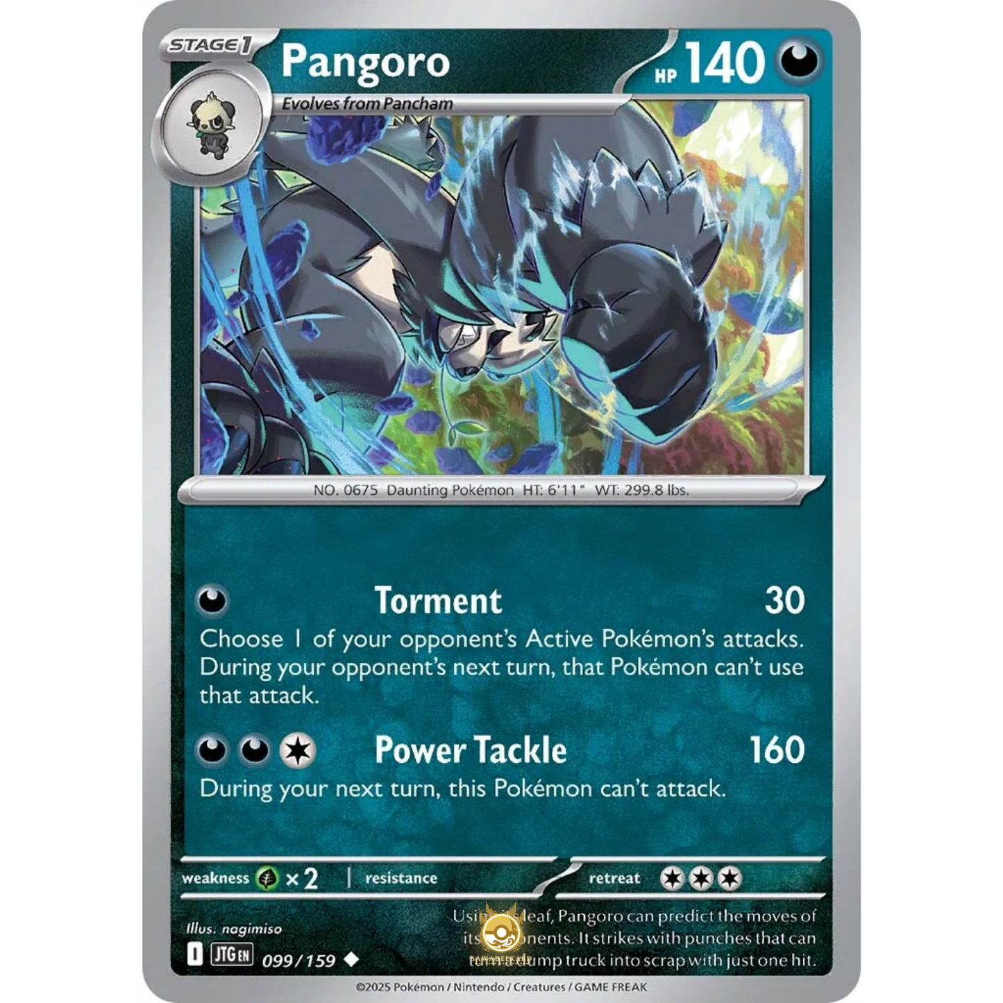 [ENG] Pokemon SV09 Journey Together: 099/159 Pangoro [Darkness] [U - Uncommon] (Non-foil)
