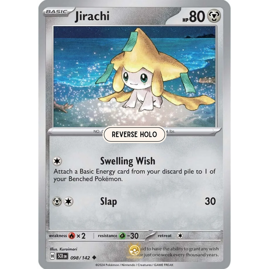 [ENG] Pokemon SV07 Stellar Crown: 098/142 Jirachi [Metal] [U - Uncommon] (Reverse Holo)