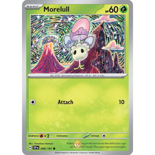 [ENG] Pokemon SV08 Surging Sparks: 008/191 Morelull [Grass] [C - Common] (Non-foil)
