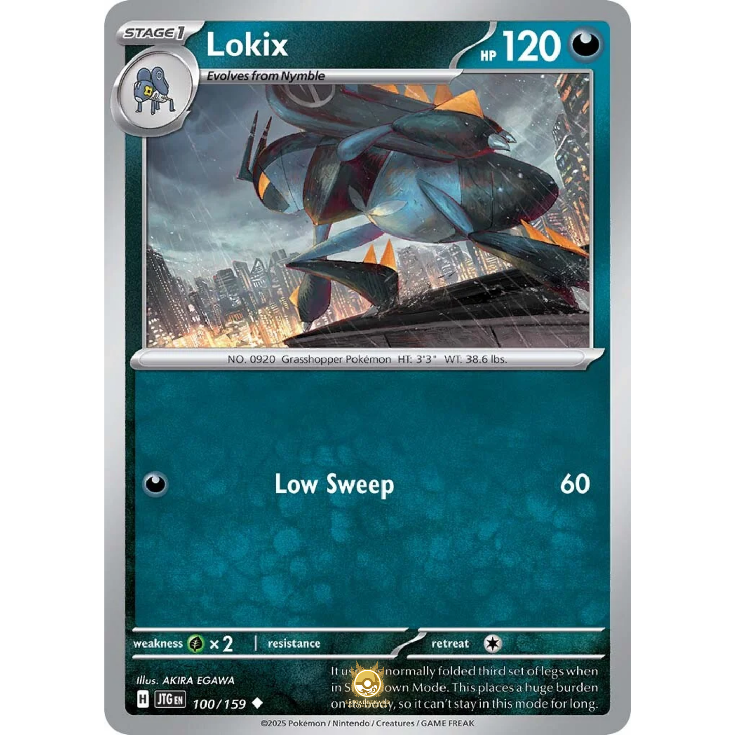 [ENG] Pokemon SV09 Journey Together: 100/159 Lokix [Darkness] [U - Uncommon] (Non-foil)