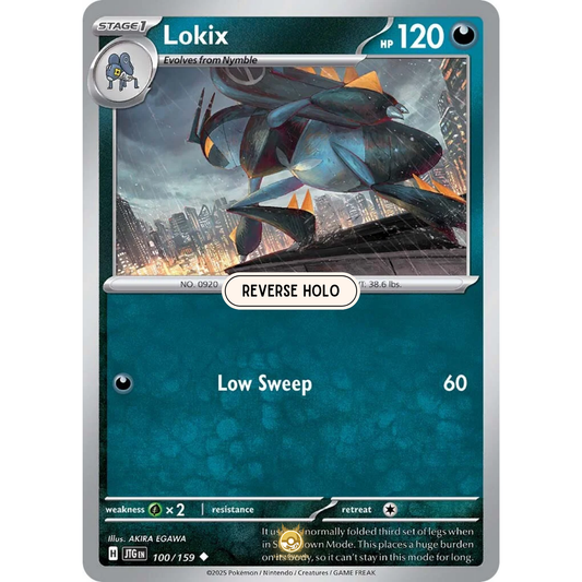 [ENG] Pokemon SV09 Journey Together: 100/159 Lokix [Darkness] [U - Uncommon] (Reverse Holo)