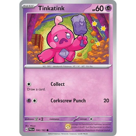 [ENG] SV02 Paldea Evolved: 100/193 Tinkatink C (Non-Foil)