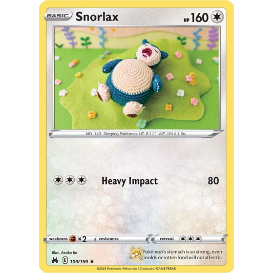 [ENG] SWSH 12.5 Crown Zenith: 109/159 Snorlax R (Non-Foil)