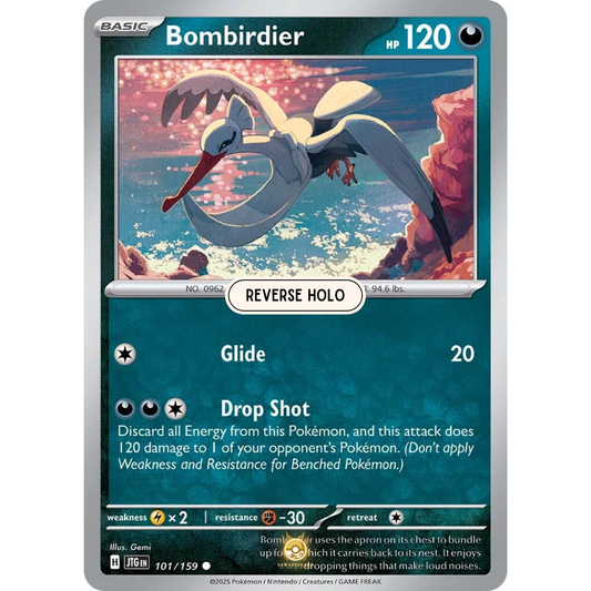 [ENG] Pokemon SV09 Journey Together: 101/159 Bombirdier [Darkness] [C - Common] (Reverse Holo)