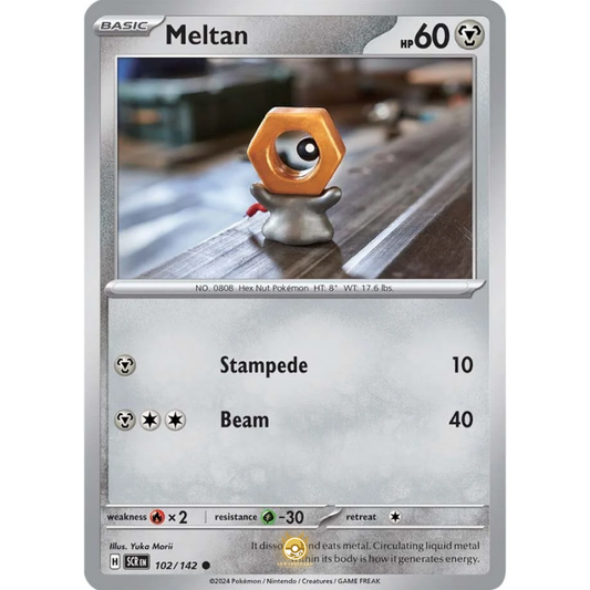 [ENG] Pokemon SV07 Stellar Crown: 102/142 Meltan [Metal] [C - Common] (Non-foil)