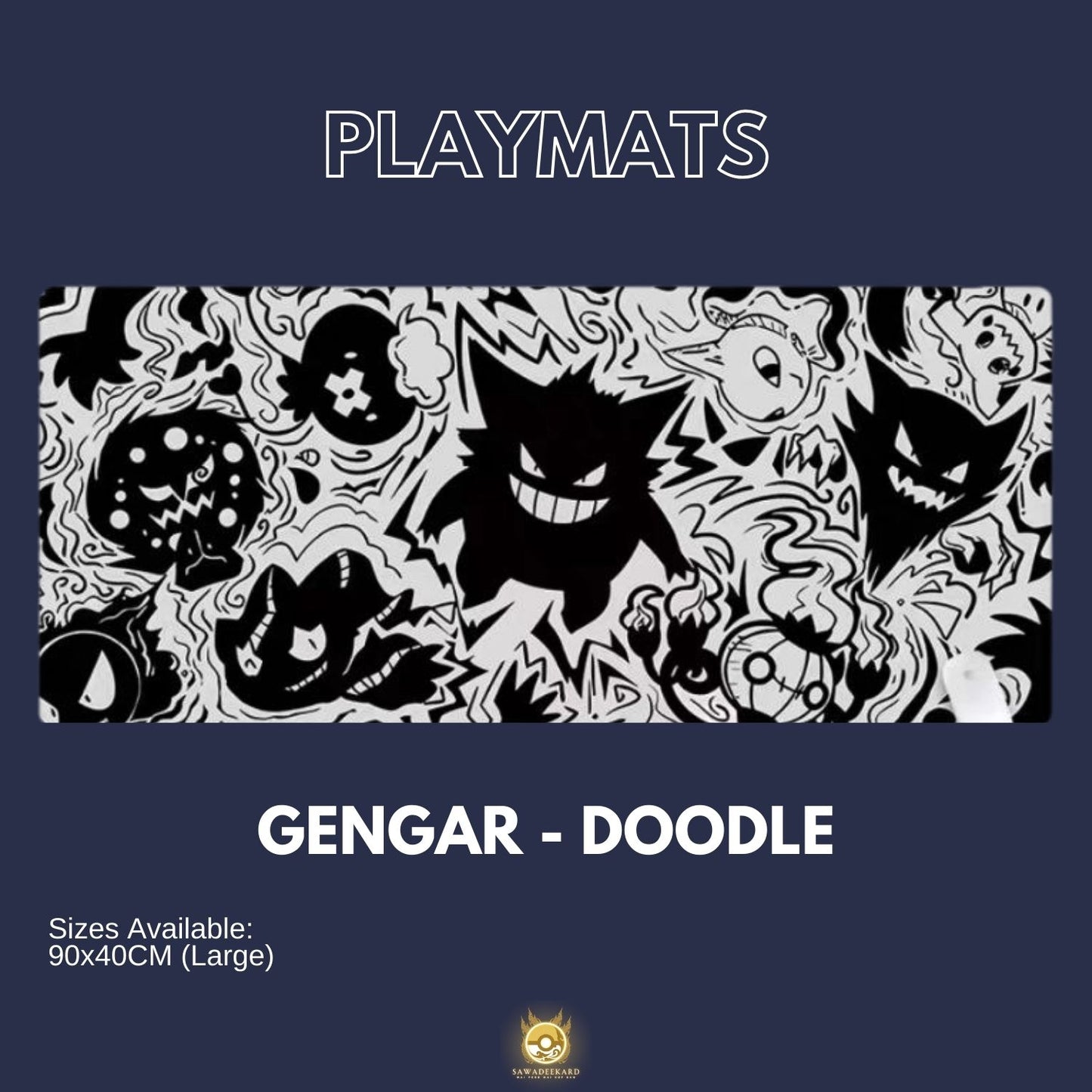 Playmats Keyboard Mouse Pad (Pokemon / One Piece)