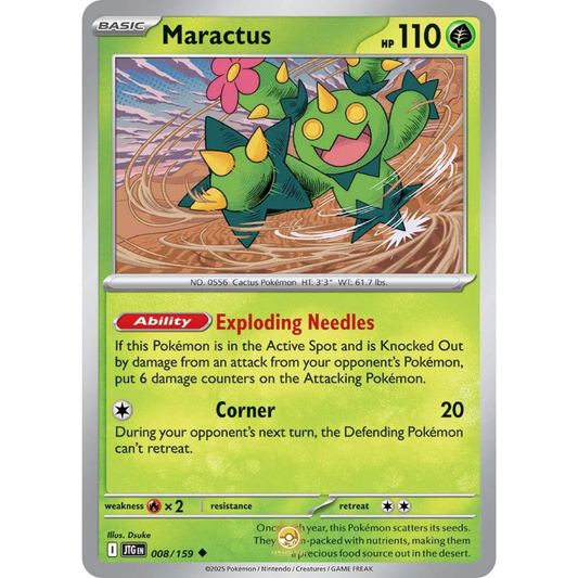 [ENG] Pokemon SV09 Journey Together: 008/159 Maractus [Grass] [U - Uncommon] (Non-foil)