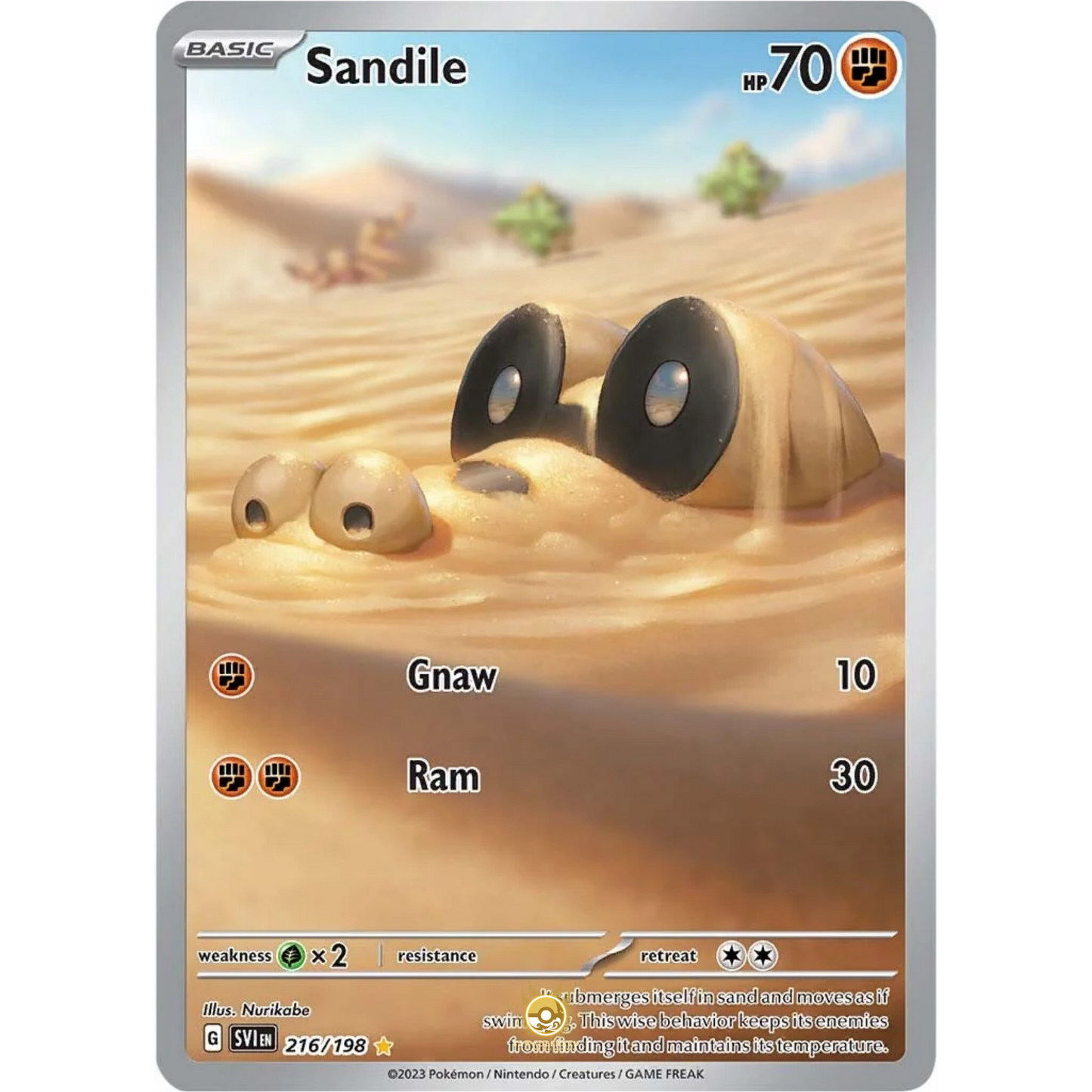 [ENG] SV01 Scarlet Violet Base Set: 216/198 Sandile IR (Foil)