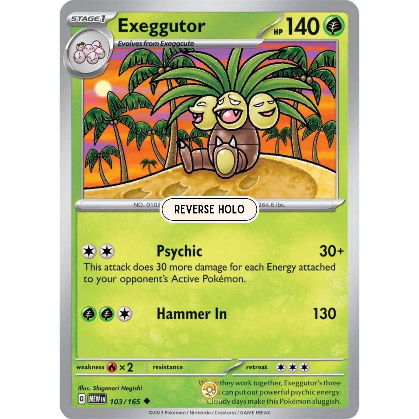 [ENG]	SV3.5	151:	103/165	Exeggutor	U	(Reverse Holo)