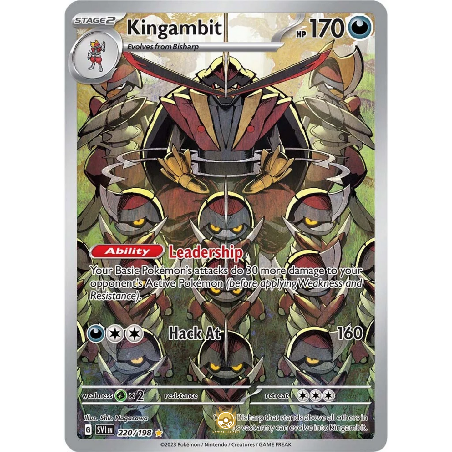 [ENG] SV01 Scarlet Violet Base Set: 220/198 Kingambit IR (Foil)