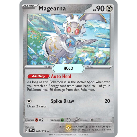 [ENG] Pokemon SV09 Journey Together: 107/159 Magearna [Metal] [R - Rare] (Foil)
