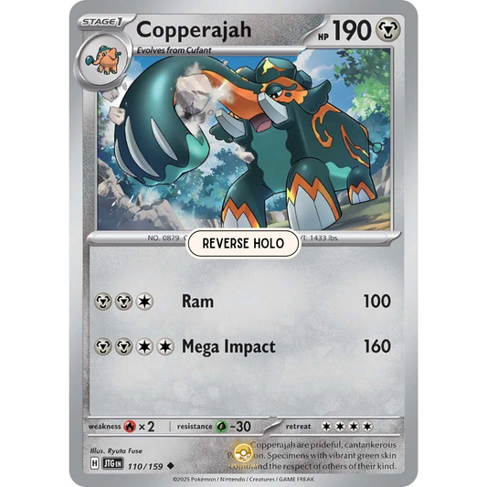 [ENG] Pokemon SV09 Journey Together: 110/159 Copperajah [Metal] [U - Uncommon] (Reverse Holo)