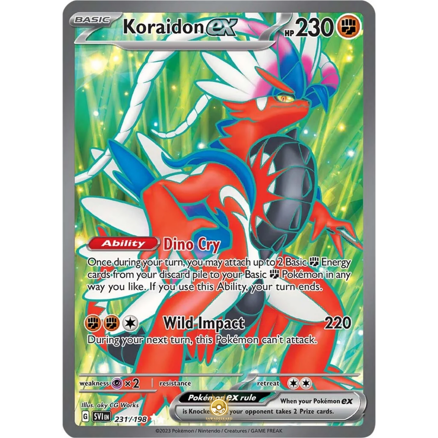 [ENG] SV01 Scarlet Violet Base Set: 231/198 Koraidon EX SR (Foil)