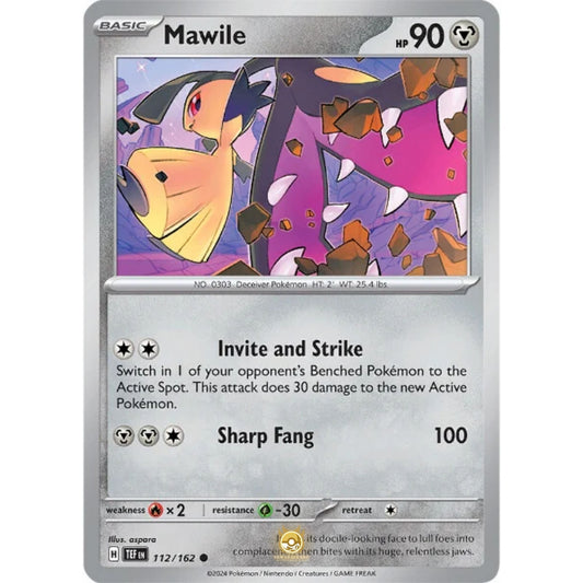 [ENG]	SV05	Temporal Forces:	112/162	Mawile	[Metal]	[C - Common]	(Non-Foil)