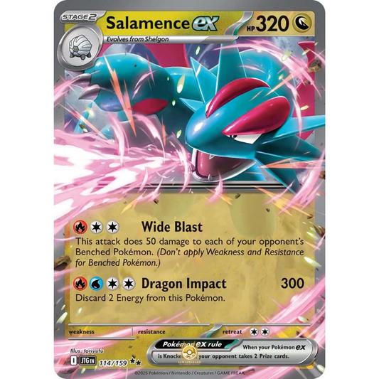 [ENG] Pokemon SV09 Journey Together: 114/159 Salamence ex [Dragon] [RR - Double Rare] (Foil)