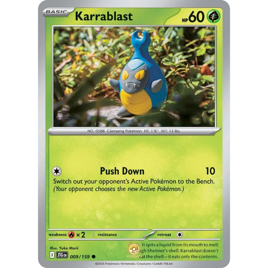 [ENG] Pokemon SV09 Journey Together: 009/159 Karrablast [Grass] [C - Common] (Non-foil)