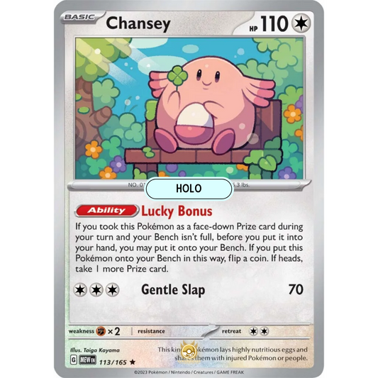 [ENG]	SV3.5	151:	113/165	Chansey	R	(Foil)