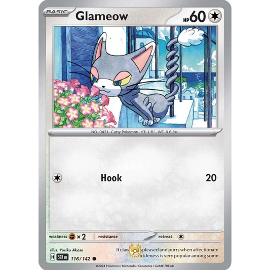 [ENG] Pokemon SV07 Stellar Crown: 116/142 Glameow [Colorless] [C - Common] (Non-foil)