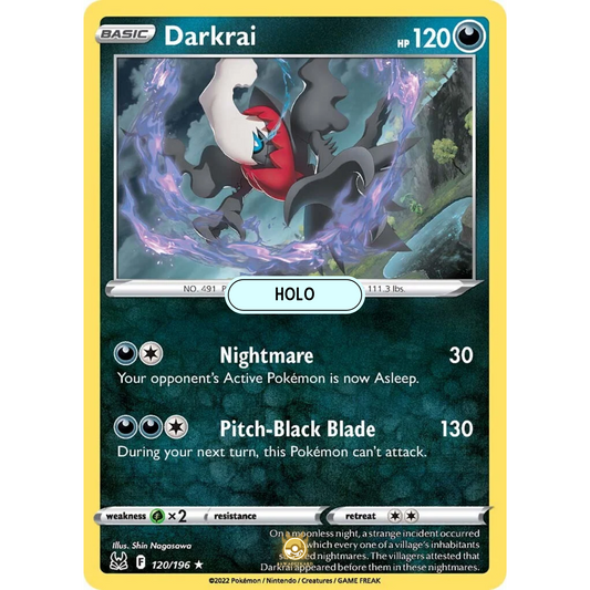 [ENG] SWSH 11 Lost Origin: 120/196 Darkrai R (Foil)