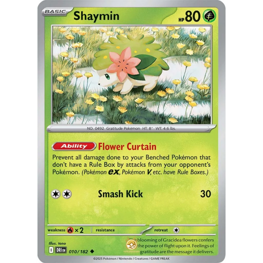 [ENG] Pokemon SV10 Destined Rivals: 010/182 Shaymin [Grass] [U - Uncommon] (Non-foil)