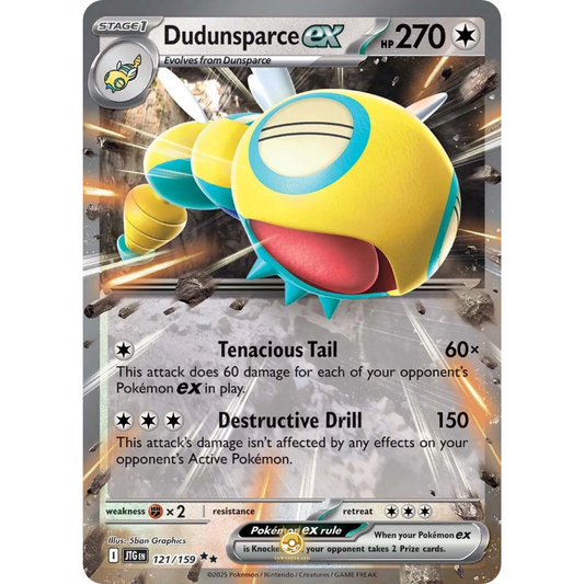 [ENG] Pokemon SV09 Journey Together: 121/159 Dudunsparce ex [Colorless] [RR - Double Rare] (Foil)