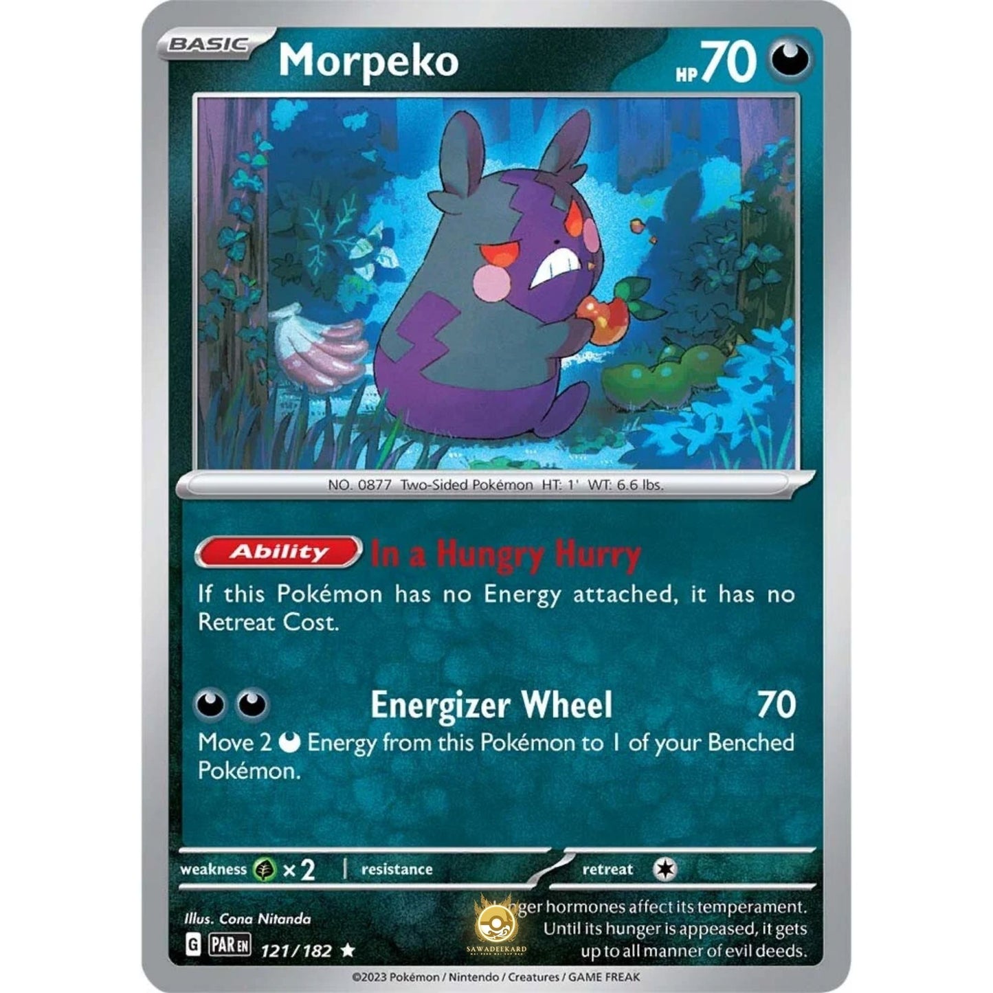 [ENG]	SV04	Paradox Rift:	121/182	Morpeko	R	(Foil)