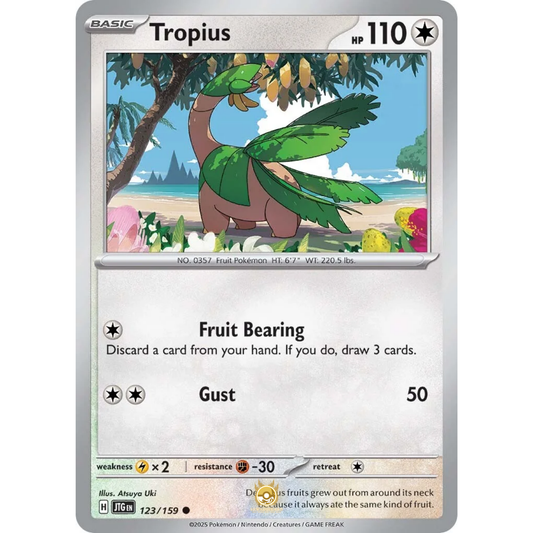 [ENG] Pokemon SV09 Journey Together: 123/159 Tropius [Colorless] [C - Common] (Non-foil)