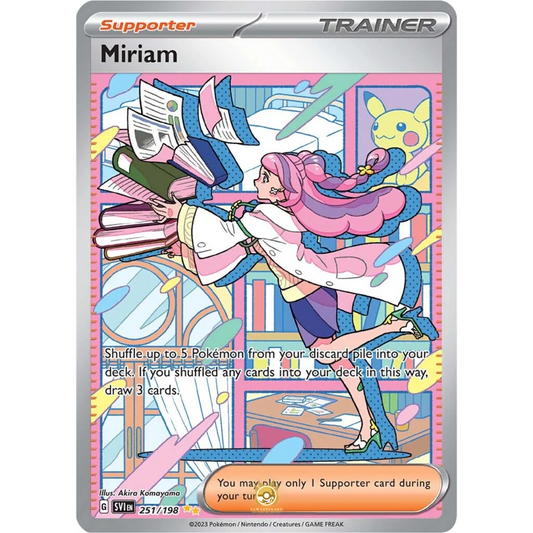 [ENG] SV01 Scarlet Violet Base Set: 251/198 Miriam SIR (Foil)