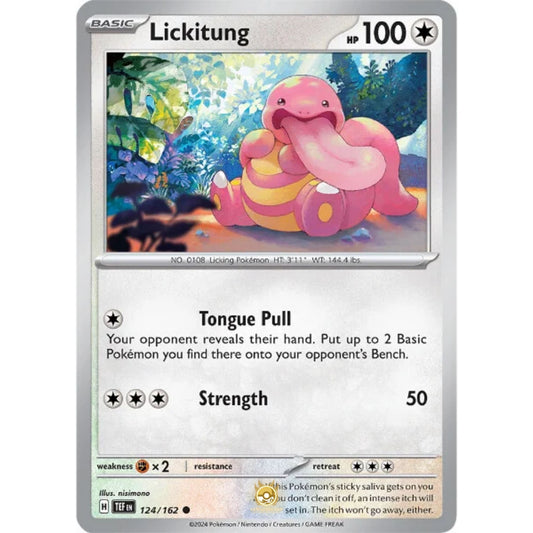 [ENG]	SV05	Temporal Forces:	124/162	Lickitung	[Colorless]	[C - Common]	(Non-Foil)