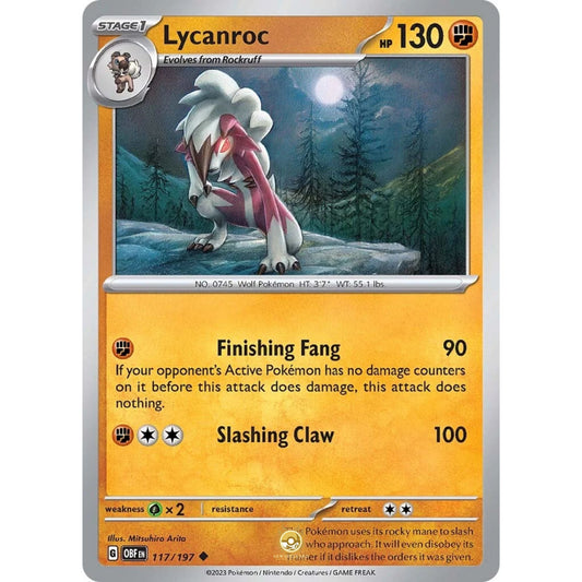 [ENG]	SV03	Obsidian Flames:	117/197	Lycanroc	U	(Non-Foil)