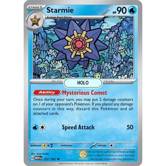 [ENG]	SV3.5	151:	121/165	Starmie	R	(Foil)