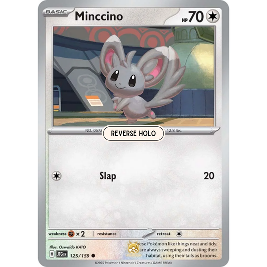 [ENG] Pokemon SV09 Journey Together: 125/159 Minccino [Colorless] [C - Common] (Reverse Holo)