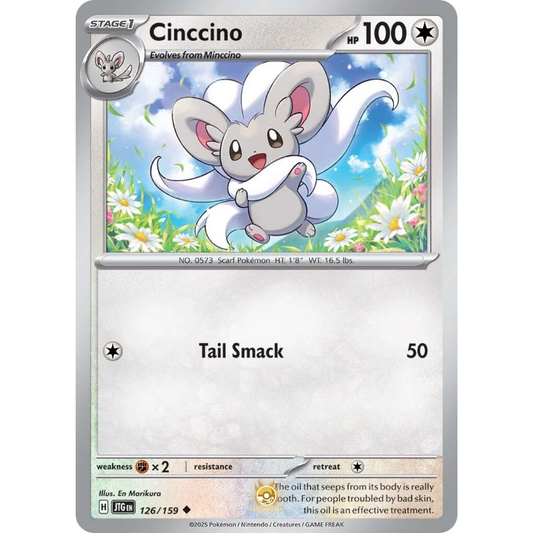 [ENG] Pokemon SV09 Journey Together: 126/159 Cinccino [Colorless] [U - Uncommon] (Non-foil)