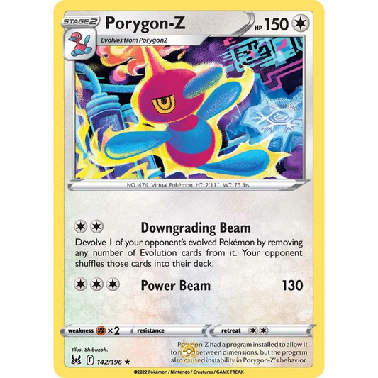 [ENG] SWSH 11 Lost Origin: 142/196 Porygon-Z R (Non-Foil)