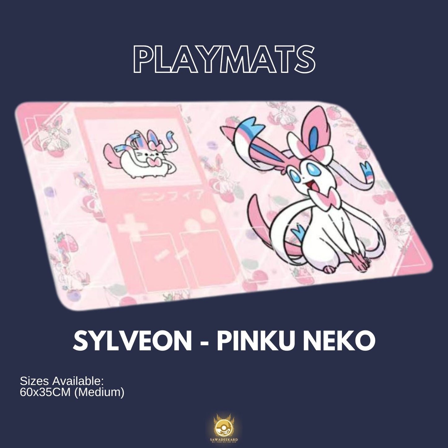 Playmats Keyboard Mouse Pad (Pokemon / One Piece)