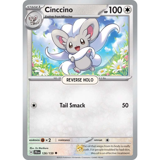 [ENG] Pokemon SV09 Journey Together: 126/159 Cinccino [Colorless] [U - Uncommon] (Reverse Holo)