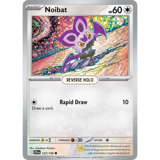 [ENG] Pokemon SV09 Journey Together: 127/159 Noibat [Colorless] [C - Common] (Reverse Holo)