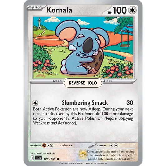 [ENG] Pokemon SV09 Journey Together: 129/159 Komala [Colorless] [C - Common] (Reverse Holo)