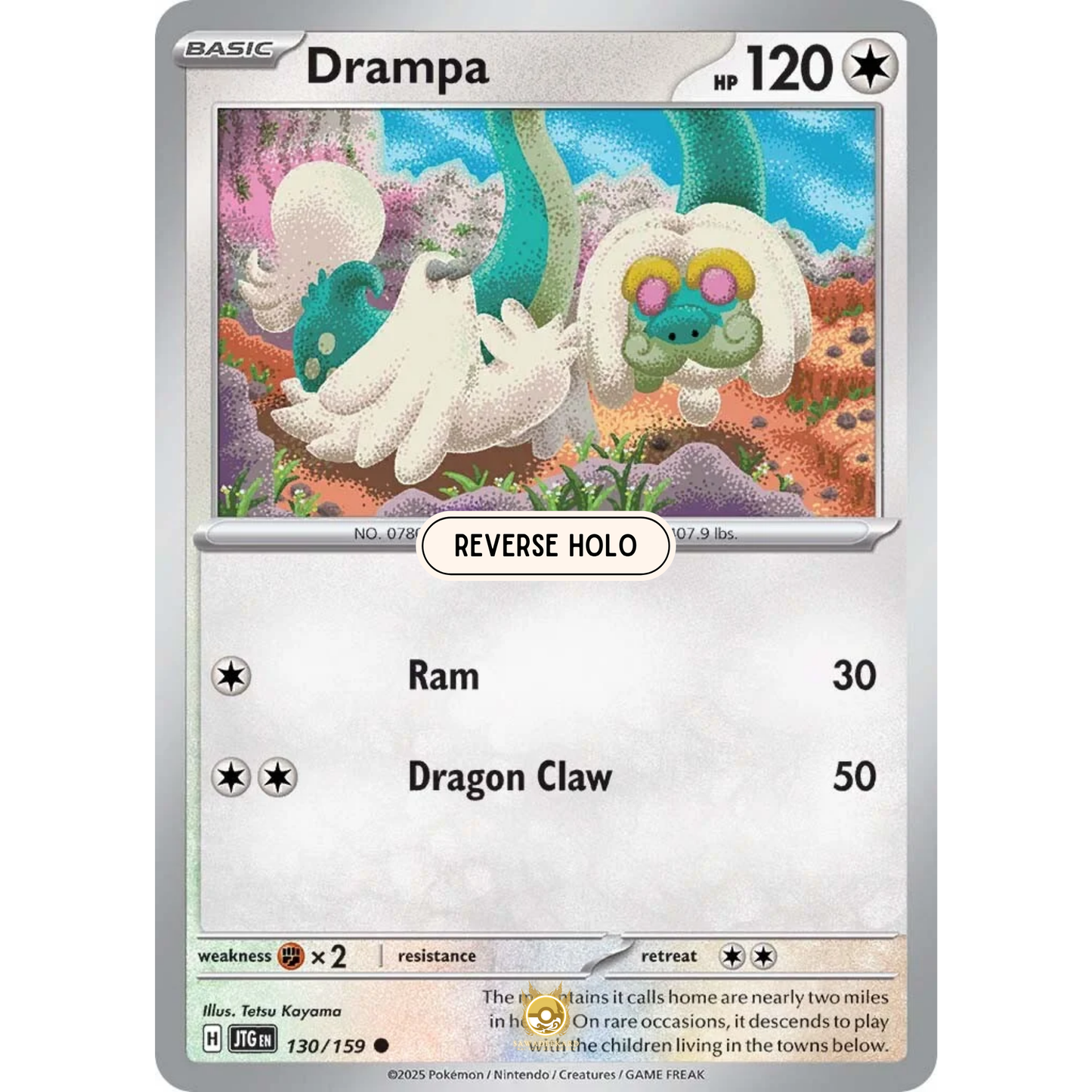 [ENG] Pokemon SV09 Journey Together: 130/159 Drampa [Colorless] [C - Common] (Reverse Holo)