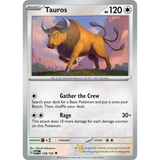 [ENG]	SV3.5	151:	128/165	Tauros		U	(Non-Foil)