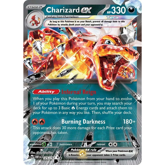 [ENG]	SV03	Obsidian Flames:	125/197	Charizard ex	RR	(Foil)