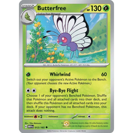 [ENG]	SV3.5	151:	012/165	Butterfree	U	(Non-Foil)