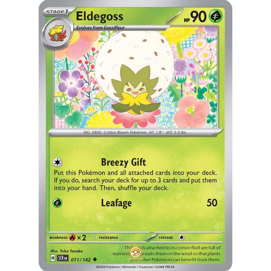 [ENG] Pokemon SV07 Stellar Crown: 011/142 Eldegoss [Grass] [U - Uncommon] (Non-foil)