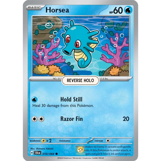 [ENG] Pokemon SV6.5 Shrouded Fable: 010/064 Horsea [Water] [C - Common] (Reverse Holo)
